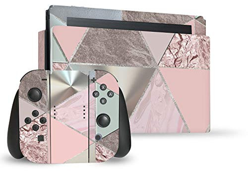 Head Case Designs Offizielle LebensArt Weiche Pastelle Kunst Mix Vinyl Haut Gaming Aufkleber Abziehbild Abdeckung kompatibel mit Nintendo Switch Console & Dock & Joy-Con Controller Bundle
