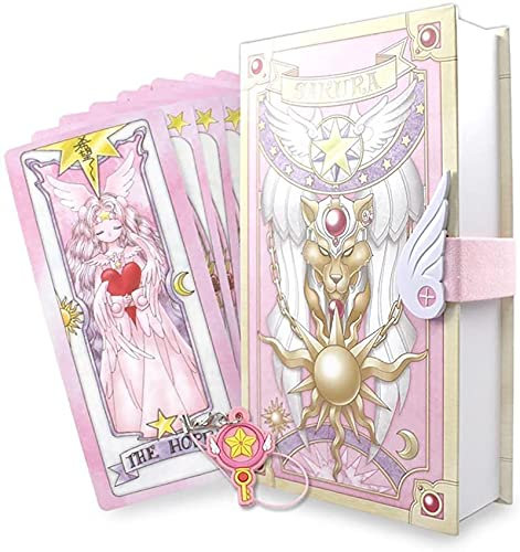 Lot de 56 Cartes Kinomoto Sakura Clow - Ensemble Complet - Cadeau Classique d'Anniversaire pour Fille (Sakura)