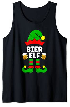 Alman Elf Weihnachtsoutfit Familie Partnerlook Deko Kostüm Tank Top