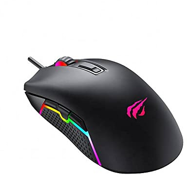 Havit GameNote Gaming Maus RGB verstellbar bis 3600dpi - 1,5 Meter USB A Kabel