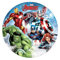 Procos 8 Assiettes en Carton 23 cm Avengers Mighty - Multicolore