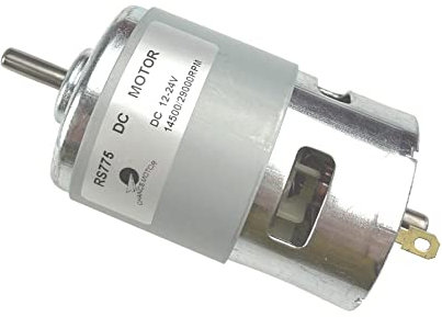CHANCS Herramienta eléctrica 775 12V/24V 14500RPM 29000RPM DC Mini motor de engranajes 5mm eje motor DC para sierra circular