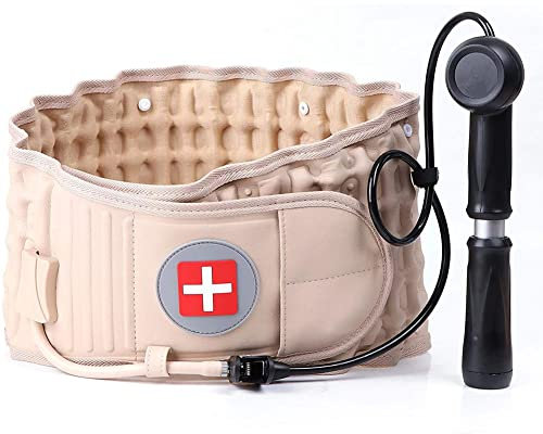 JUSTINZZ Aufblasbarer Lendengürtel - Gürtel Dekompressionsgürtel Spinal Air Traction Belt Aufblasbar Lumbar Decompression Einheitsgröße Für 29-49 Zoll Taillenumfang