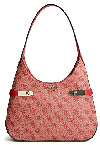 GUESS Zadie Logo Hobo Roman Red Logo
