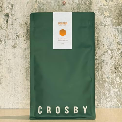 Crosby Coffee Roasters Iron Men Blend, Speciality Coffee 100% Arabica- Medium Roast, Whole Bean, 500g