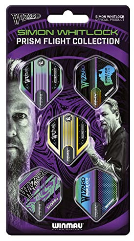 WINMAU Simon Whitlock The Wizard Prism Dart Flight-Sammlung