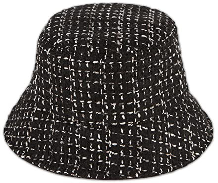 Hadley Wren Wendbarer Fischerhut aus Tweed für Damen, Schwarz, Einheitsgröße