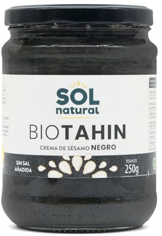 Tahin negro Crema de sesamo negro bio 250g Sol Natural
