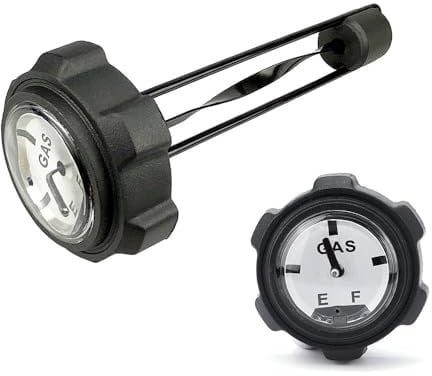 lygchii Tankdeckel mit Manometer, kompatibel mit Polaris Ranger 400, 500, 700, Schwarz, Edelstahl, ATV-Tankdeckel-Messgerät, 1240119, Korrosionsschutzmaterial
