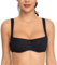 Lemorosy - Soutien-Gorge Balconnet à Armatures pour Femmes Bretelles rembourrées Push-up Demi-Bonnet Classique (Noir,FR95E)