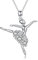AOBOCO Ballerina Halskette 925 Sterling Silber Balletttänzer Halskette mit Kristall Ballett Geschenke für Frauen Mädchen (Weiß)