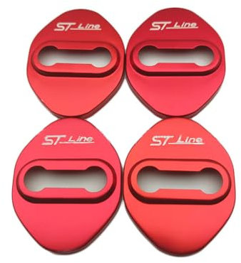 4PCS Car Door Lock Cover Guard Protector compatible with for Ford Focus mk2 mk3 Fiesta Ranger Mondeo S-MAX Kuga Mustang,C