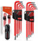 GETLITOOL 18 pcs Juego de llaves Allen y Llave Torx, 1,5mm-10mm, T10-T50 brazo largo de S2 Acero Aleado Alta dureza con Extremo de Bola