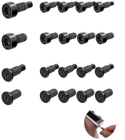 20 Pcs Ring Doorbell Screws - Zinc Alloy Metal Screws with Plum Blossom Hole Design, For Different Doorbells