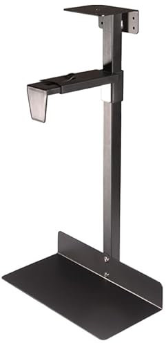 Luminexia Soporte de CPU Ajustable bajo Escritorio,Soporte para Ordenador,Soporte de Pared y Escritorio,Soporta hasta 30kg,Giro de 360°,para Computadoras de Escritorio o Carcasas de Computadora