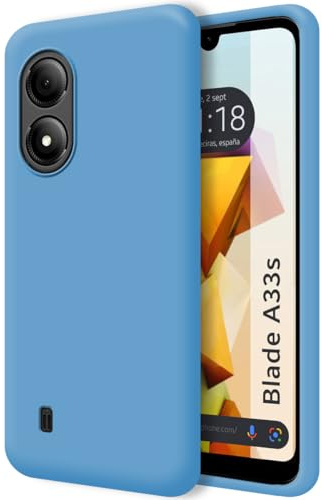 Funda Silicona Líquida Ultra Suave para Zte Blade A33s Color Azul
