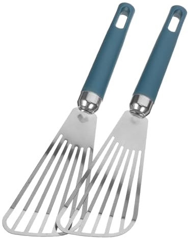 Alipis 2stücke Spatel Zum Braten Von Fisch Kuchenspatel Für Zuhause Blau Steakspatel Pfannkuchenschaufel Backspatel Pizzaschaufel Kuchenschaufel Backschaufel