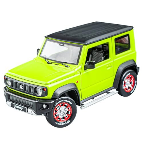 EMRGAZQD Motorfahrzeuge Replika Auto 1/18 Für Suzuki Jimny SUV Simulation Offroad-Autos Sammlermaßstab Fertigmodellautos Mit Pullback Originalgetreue Nachbildung