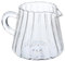 ULTECHNOVO Mini Milk Frothing Pitcher, 200ml Milk Jug for Coffee Machine, High Borosilicate Glass Pitcher legant Diamond Design Glass for Tea, Juice, Coffee Dining Table Wedding Roast Dinner