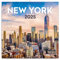 NOTIQUE Wandkalender 2025 New York Kalender, Broschürenkalender mit Monatskalendarium, Broschurkalender Kalender 30 x 30 cm (30x60 Geöffnet)