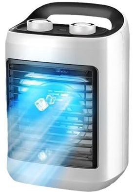 WANGCEPLSD Portable Air Cooler, USB Air Cooling Fan Personal Air Cooler Fan, Mini Evaporative Cooler for Your Desk, Nightstand, Or Coffee Table