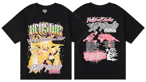 FDTURES 2024 SST Ragazza S Primavera/Estate Coppia Stampata Beauty Series Europea E Americana Trendy Alfabeto Ritratto Stampato Casual-color8||L