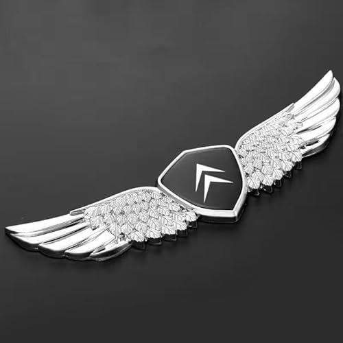 JDUYHS Auto Emblem Aufkleber für Citroen VTS Saxo Elysee DS3 DS6 DS7 C3 C4 C5 C2 C1, Kofferraum Aufkleber, Auto Emblem Abzeichen Aufkleber, Auto Selbstklebend Buchstaben Symbol Abzeichen Aufkleber