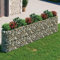 AUVYI Steinkorb Gartendeko 400x50x100 cm Gabionen Hochbeet Terrasse Gabionenwand GabionenSäule Stabile Konstruktion Steingabionen Gabionenkörbe Pflanzkorb Verzinktes Eisen