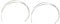 Baluue 2pcs Alloy Hair Hoop Simple Hairband Gold Silver for Elegant Hairstyles Design for Updos Braids and More for Daily Wear and Special Occasions
