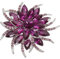 PATIKIL Broche de Fleur en Strass, Broche de Fleur en Cristal pour Femmes, Broche de Revers pour Costumes, Vêtements, Robes, Bouquets, Manteaux, Chapeaux, Sacs, Artisanat, Fêtes, Violet