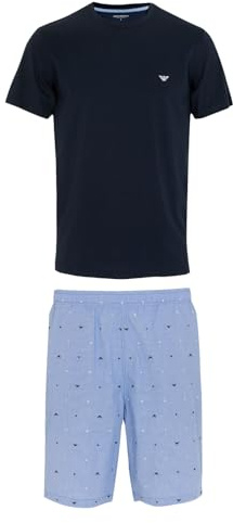 Emporio Armani Herren Logo Pattern Woven Pajamas Pyjamaunterteil