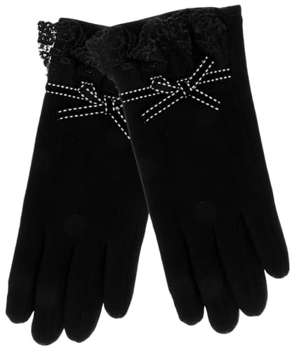 LIFKOME Warme Winddichte Handschuhe in Schwarz Für Männer Und Frauen Für Radabenteuer