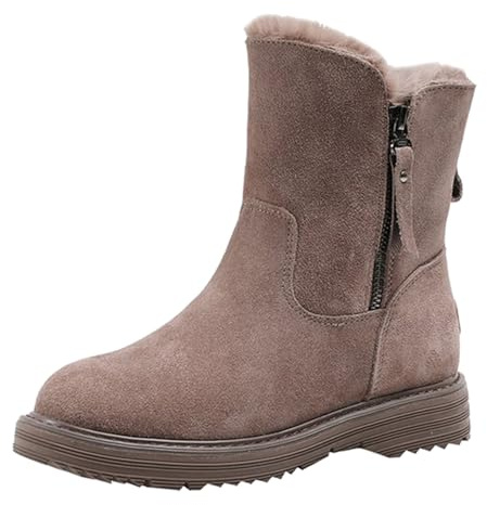 Yekdmxop Stivali Donna Invernali Offerta Stivaletti Da Neve Pelose Scarpe Anfibi Comode Stivaletti Alla Caviglia Trekking Morbide Stivaletto Antiscivolo Offerte Boots Impermeabili