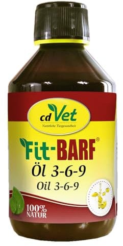 Fit-Barf Öl 3-6-9 250 ml | für Hunde und Katzen zur optimalen Versorgung mit essentiellen Fettsäuren