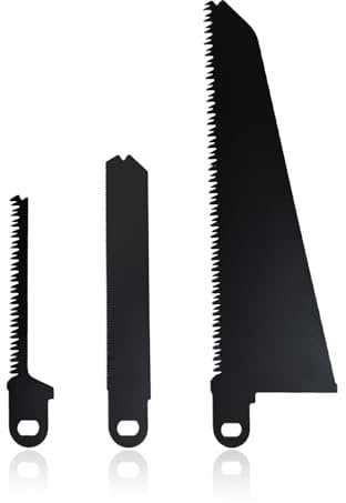 For Black and Decker Scorpion Saw Blades, 3PCS Reciprocating Saw, Carbon Steel Saw Blade Kit Compatible with Black and Decker Piranha Scorpion Saws Blades for Wood Plastic Metal, Cutting Branches