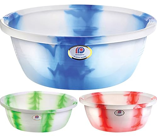 20 Inch Multipurpose Storage Tub Basin - Large Capacity, Ideal For Washing Clothes, Wide Bowl | Strong & Durable | Bedroom Bathroom Kitchen Home | Home Tidy Open Storage Basket - 20
