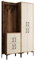 Woody Fashion Kleiderschrank | 18 mm Melamin | Nussbaum Creme