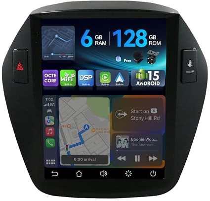 MSD 6G+128G - 9.7 Pollice Autoradio Per Hyundai i30 (2017-2018) | Android 15 GPS Navi Radio | Carplay Android Auto Volant Dual Band WiFi DSP DAB Bluetooth | Telecamera MIC | Octa-Core 2 Din