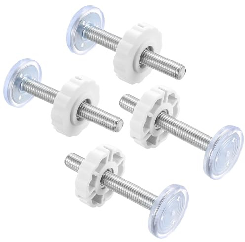 4 Druckschrauben, M10 x 80mm Druckschrauben für Türschutzgitter, Gewindespindelstangen Klemmschrauben Ohne Bohren, Treppenschutzgitter Verlängerung