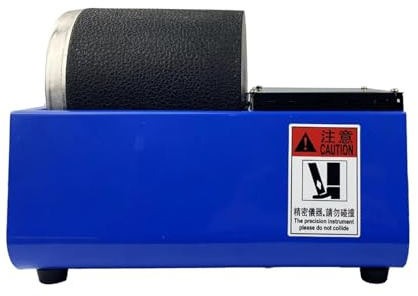 Mini Single Drum Rock Tumbler, 3LB Polishing Machine Kit Leak Proof Rubber Barrel Rock Smooth Operation
