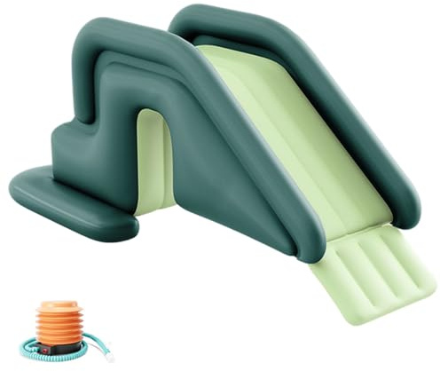 Toboggan de Piscine Gonflable en PVC avec Pompe à air pour Cour extérieure et intérieure, 78, 7 x 31, 5 x 33, 5 Pouces
