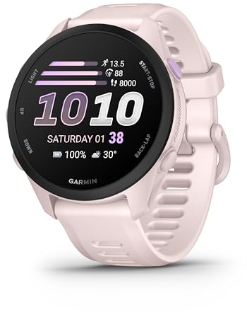 Garmin Forerunner 70, Smartwatch per la corsa,43mm, GPS multi-band, Display AMOLED, HRV Status,Funzioni di Allenamento Avanzate, Coach,Autonomia fino a 13 giorni,Esclusiva Amazon (Soft Pink)
