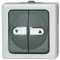 Kopp 561556004 Blue Electric Interrupteur pour volet roulant avec blocage inversion