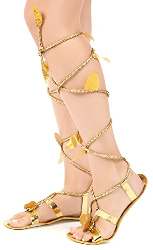 Vegaoo Römer-Sandalen für Damen Gold - Gold