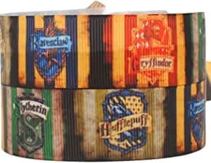 Harry Potter House Wizard for Personalised Birthday Cake Decoration Ribbon Decorating Ideas for Present Gift Wrap Bows Toppers or Wrapping Box Bags Cards Art Craft