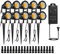 ZUCKEO Low Voltage Landscape Lights LED Outdoor Landscape Lighting Kit with Timer Transformer & Connector 5W 12V Waterproof Electric Garden Lights Pathway Walls Trees Warm White Spotlights (10 Pack)