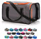 meteor Borsa per Palestra per la Piscina - Borsone da Viaggio - Una borsa sportiva spaziosa e comoda e per weekend, campeggio, ogni viaggio - con tracolla (20L) e (40L) (Arancio/grigio, 40L)