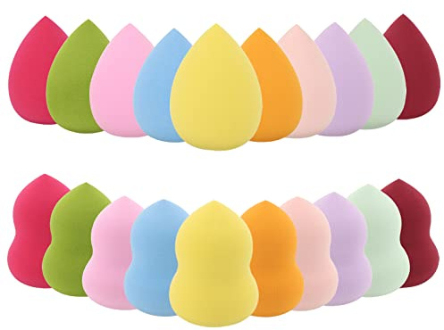 BTYMS 20 Pieces Makeup Sponge Set Blender Blending Sponge Face Beauty Sponge Flawless for Foundation and Powder