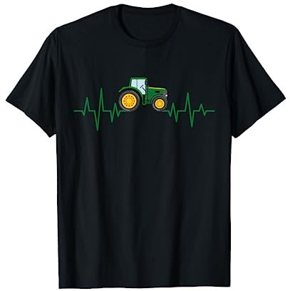 Traktor Herzschlag Trecker Bauer Landwirt Bauernhof Geschenk T-Shirt