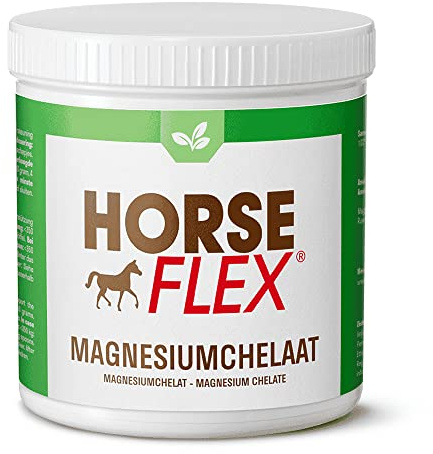 HORSE FLEX Poudre de chélate de magnésium pour chevaux est un aliment unique pour soutenir les muscles, le métabolisme musculaire et les sabots – 500 g
